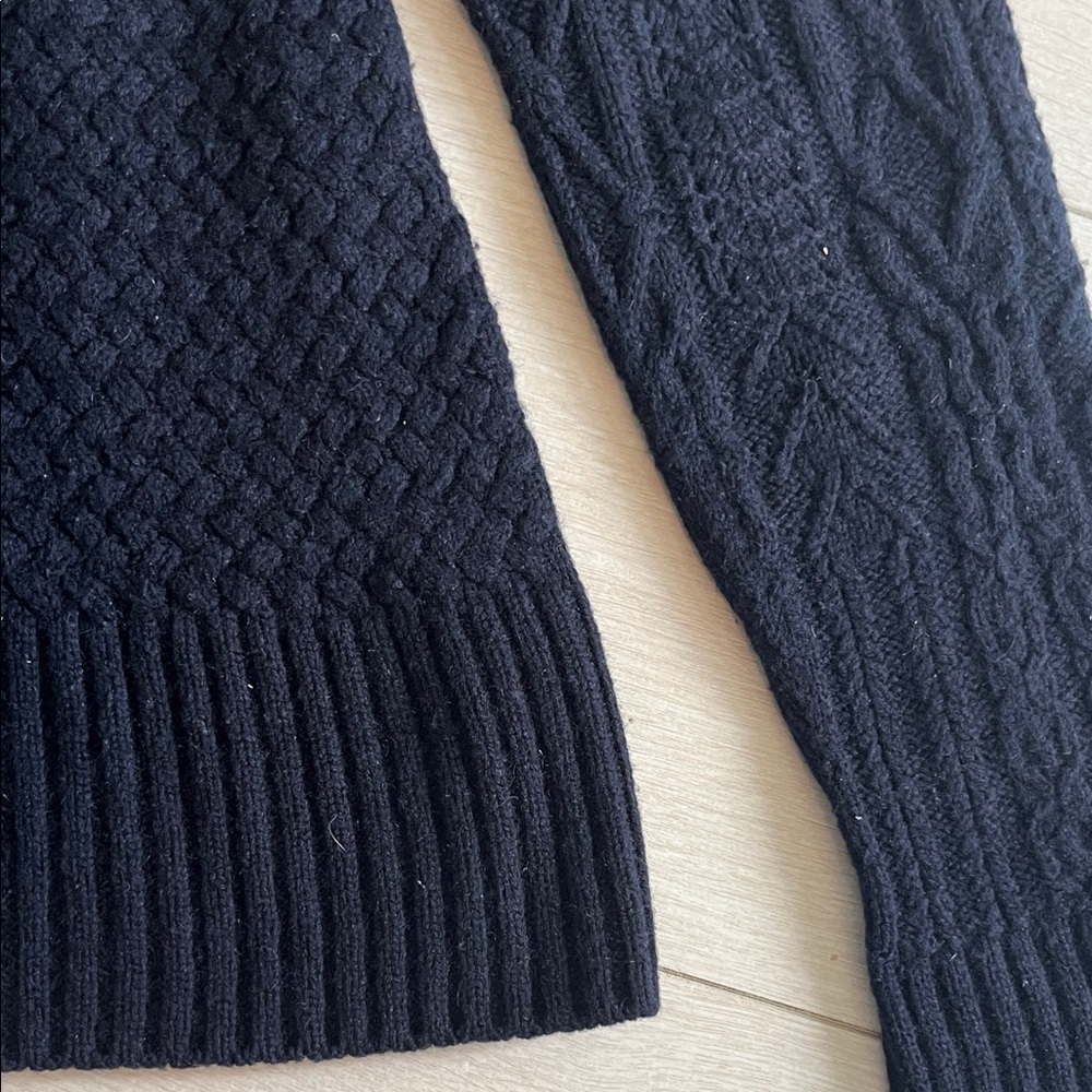 The Row Navy Blue Turtleneck Sweater - Picture 3 of 5